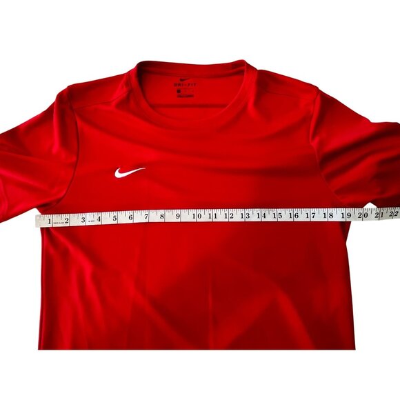 Nike Red Dri-Fit Athletic T-Shirt Medium 87j - Picture 5 of 9